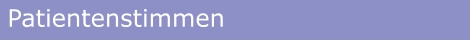 Patientenstimmen